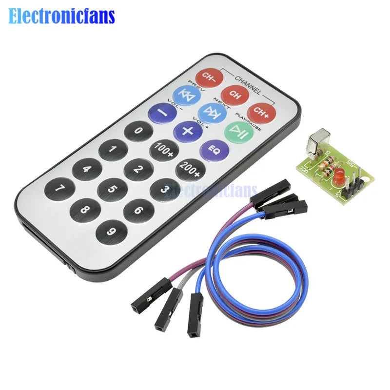 1 Set Infrared Remote Control Module Wireless IR Receiver Module DIY Kit HX1838 Smart Electronics for Arduino Raspberry Pi diy