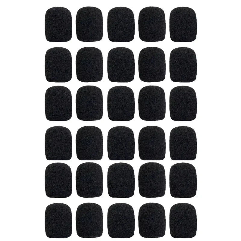 10-100PC Mic Protector Replacement Headset Foam Cover Windshield Sponge Sleeve Microphone Protective Cap  Meeting Mic