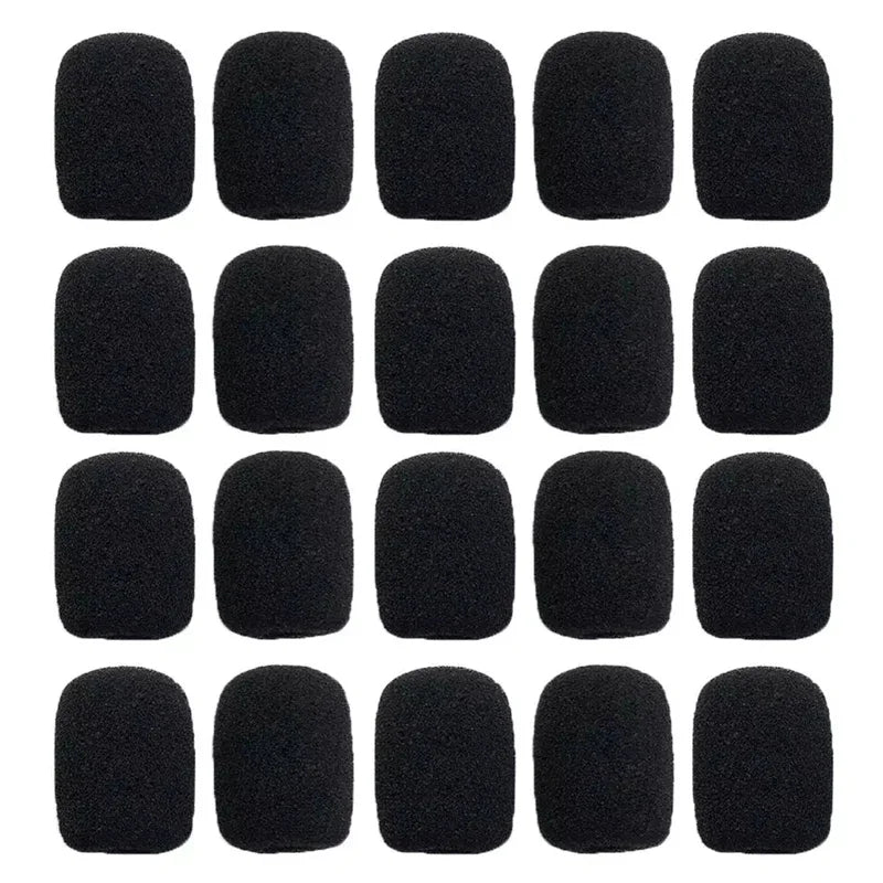 10-100PC Mic Protector Replacement Headset Foam Cover Windshield Sponge Sleeve Microphone Protective Cap  Meeting Mic