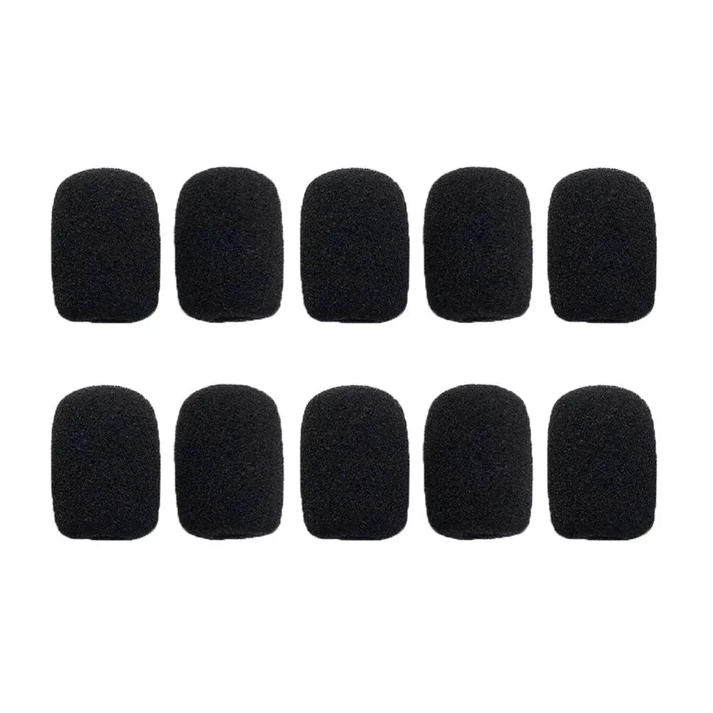 10-100PC Mic Protector Replacement Headset Foam Cover Windshield Sponge Sleeve Microphone Protective Cap  Meeting Mic