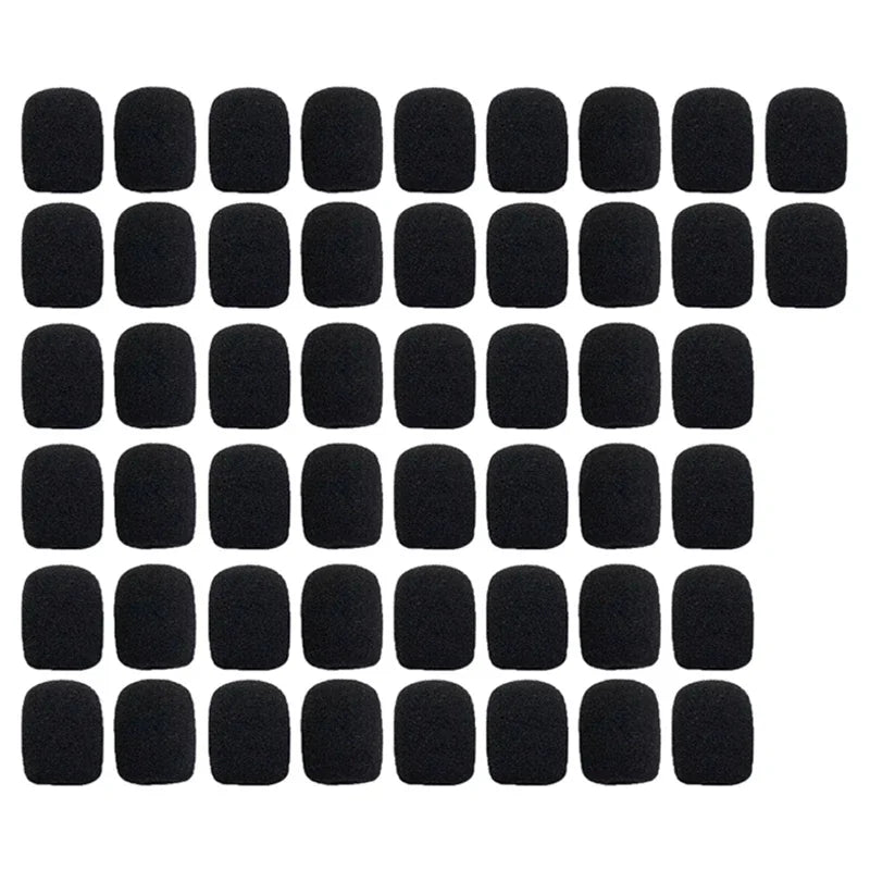 10-100PC Mic Protector Replacement Headset Foam Cover Windshield Sponge Sleeve Microphone Protective Cap  Meeting Mic