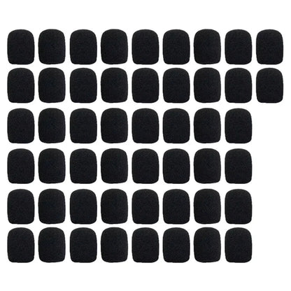 10-100PC Mic Protector Replacement Headset Foam Cover Windshield Sponge Sleeve Microphone Protective Cap  Meeting Mic