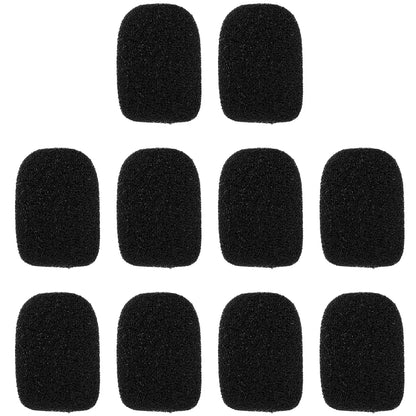 10-100PC Mic Protector Replacement Headset Foam Cover Windshield Sponge Sleeve Microphone Protective Cap  Meeting Mic