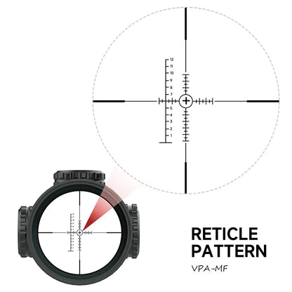 10-40X50 SFP Tactical Optics Rifle Scopes Side Wheel Parallax Adjustment Sight Red Green Dot Reticle Long Shooting Hunting Scope