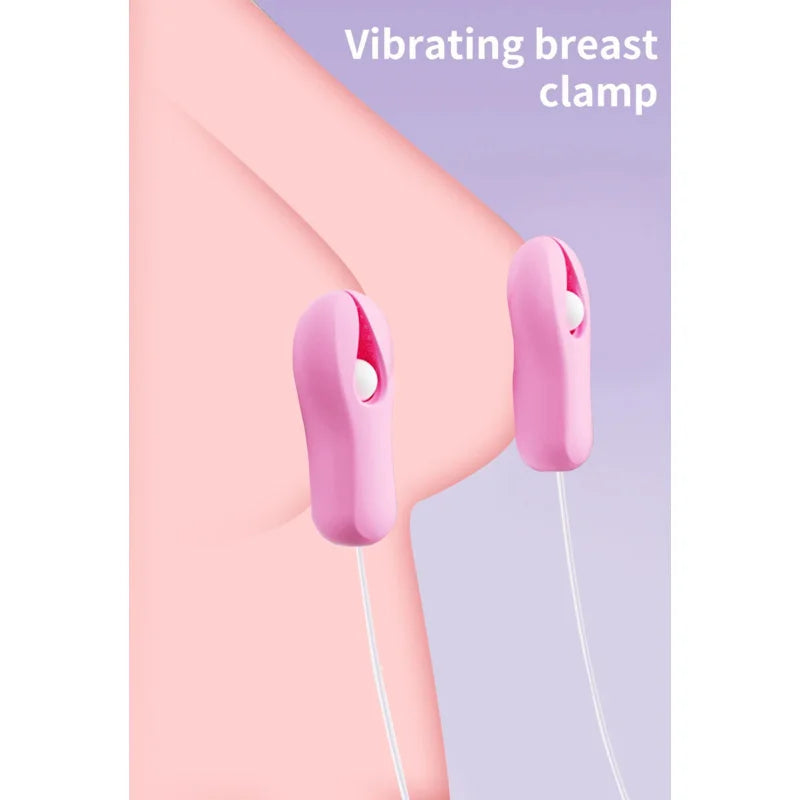 10 Modes Electric Nipple Clamp Breast Massage  Enhancer  Adult Stimulator Sex Toys  Women Couples Female gtooza.com