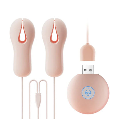 10 Modes Electric Nipple Clamp Breast Massage  Enhancer  Adult Stimulator Sex Toys  Women Couples Female gtooza.com