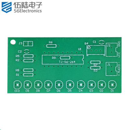 10-Segment Audio Level Indicator Self-assembly Kit LM3915 Audio Indicator Electronics DIY kit