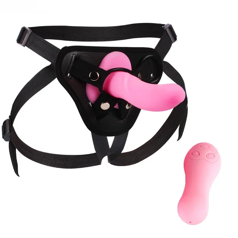 Gtooza_10 Speed Vibrating Strap On  Panties Women's Lesbian   Belt Penis Artificial Sex Toys  Womans gtooza.com