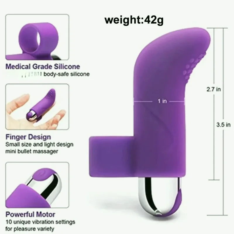 Gtooza10 Speeds USB Charging Finger    Women  Stimulation Silicone Anal Massage Adult Sex Toys 18