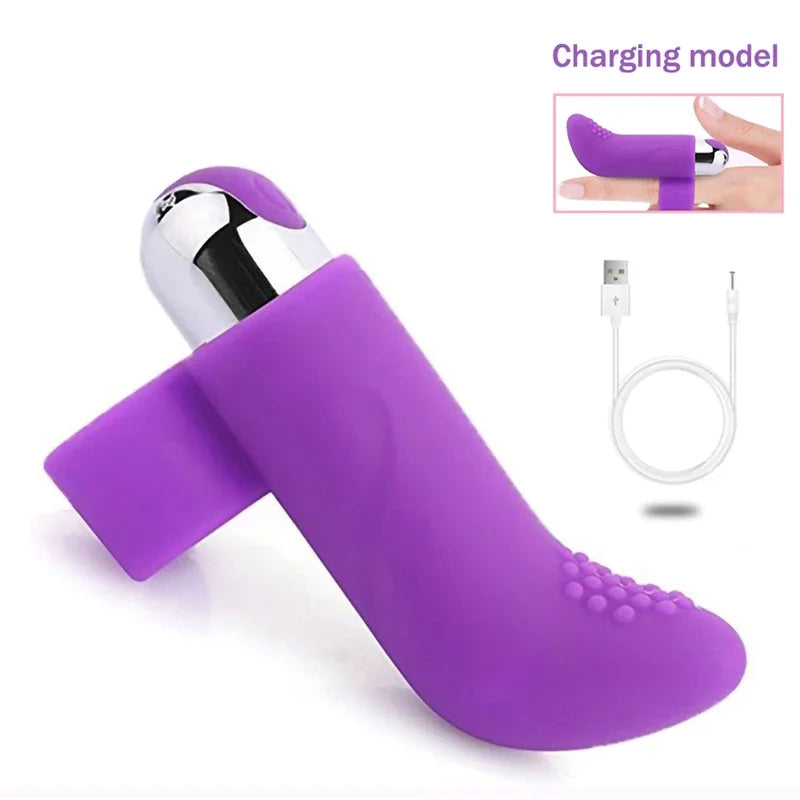 10 Speeds USB Charging Finger    Women  Stimulation Silicone Anal Massage Adult Sex Toys 18 gtooza.com