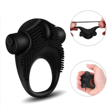 10 Speeds  sex toys  men Couples Rechargeable Delayed Ejaculation Penis Rings Cock Ring Spike  Stimulation gtooza.com