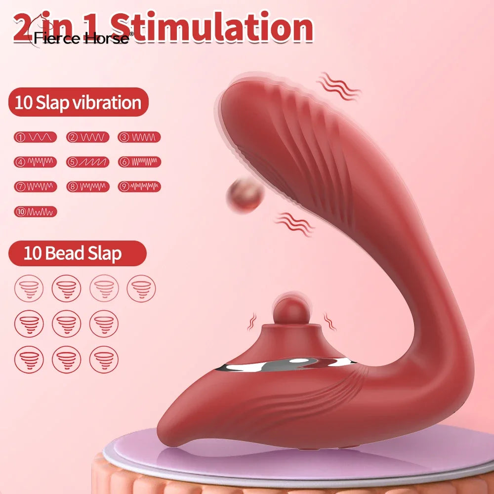 Gtooza10 Vibration Modes Female Masturbation Vibrator Clitoral Vagina G-Spot Flap Stimulation Massager Sex Toys  Women Waterproof