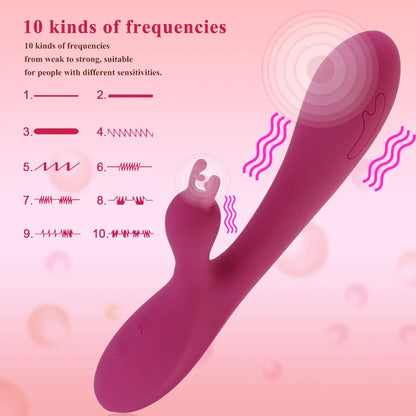 10 Vibration Modes Masturbation Vibrator Sex Toys G-Spot Clitoral Vagina Climax Stimulation Massager Adult Supplies Dildo Erotic