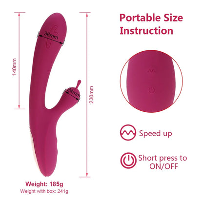 10 Vibration Modes Masturbation Vibrator Sex Toys G-Spot Clitoral Vagina Climax Stimulation Massager Adult Supplies Dildo Erotic