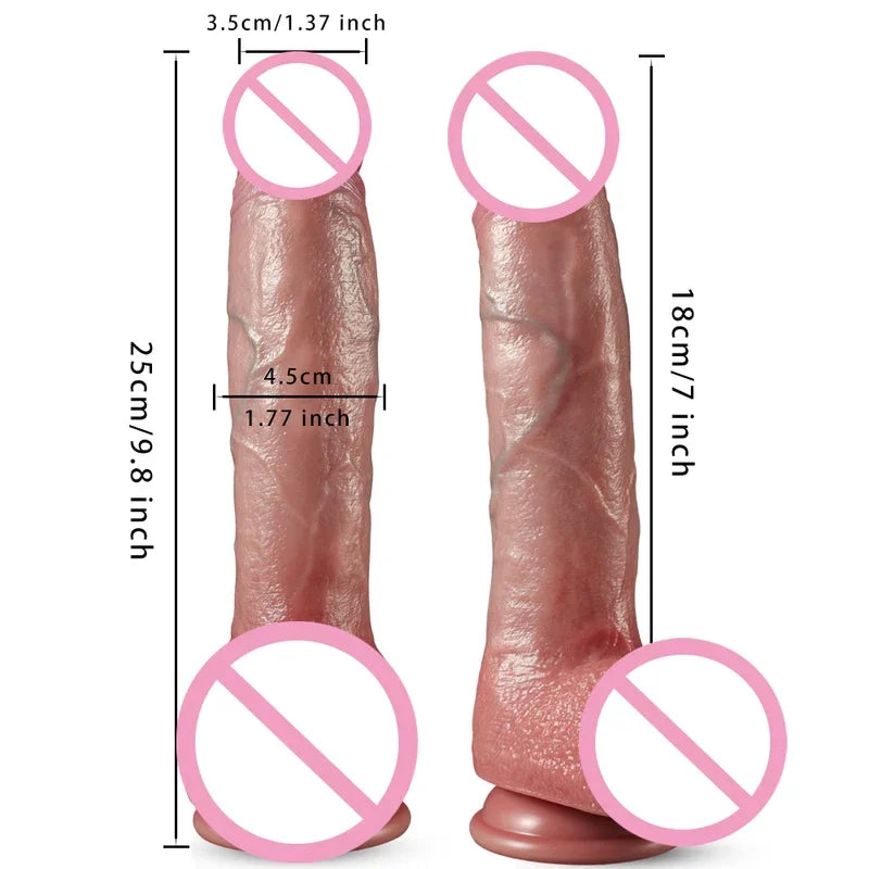 Gtooza_10 inch Long s  Women Automatic Telescopic Machine Sex Toys Super Big  Large Realistic Penis Huge gtooza.com