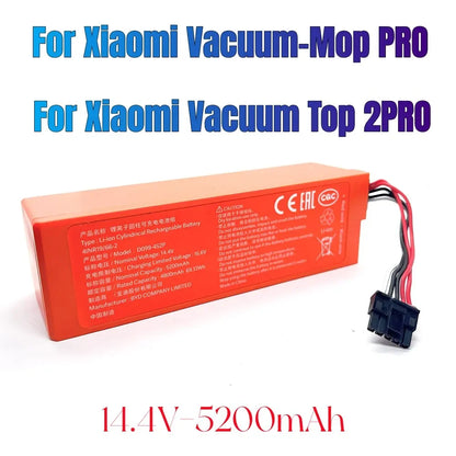 PC 100% Brand New 14.4V 3200mAh/5200mAh  Original Lithium Battery. Suitable For Xiaomi Floor Mopping Robot 2.2 Pro/MJST1S/MJSTS1