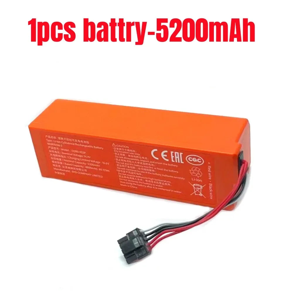 PC 100% Brand New 14.4V 3200mAh/5200mAh  Original Lithium Battery. Suitable For Xiaomi Floor Mopping Robot 2.2 Pro/MJST1S/MJSTS1