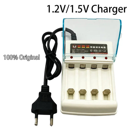 PC 100% Original 1.5V AA3.8Ah+AAA3.0Ah Rechargeable battery NI-MH 1.5V  battery  Clocks mice computers toys so on