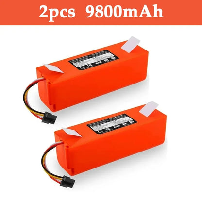 PC 100% Original 14.4V 12800mAh Robotic Vacuum Cleaner Replacement Battery For Xiaomi Roborock S55 S60 S65 S50 S51 S5 MAX S6 Parts