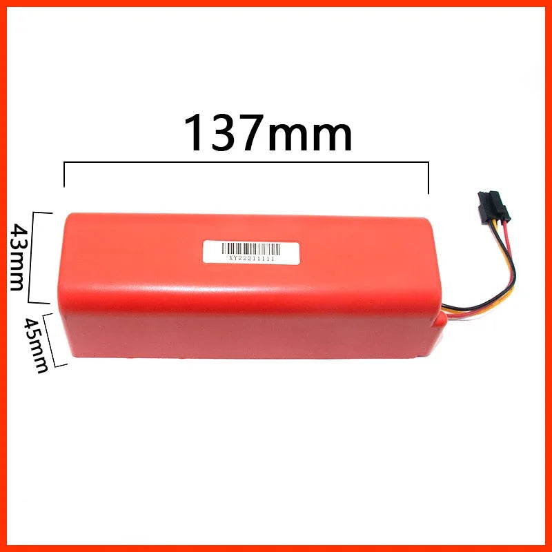 PC 100% Original 14.4V 12800mAh Robotic Vacuum Cleaner Replacement Battery For Xiaomi Roborock S55 S60 S65 S50 S51 S5 MAX S6 Parts