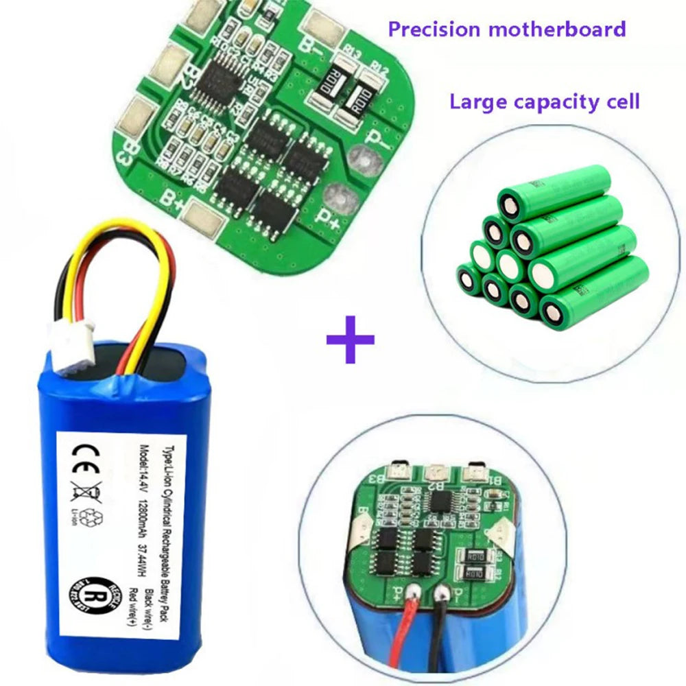 PC 100%.Original(For C30B)Battery .Lirctroux.C30B.Robot.Vacuum.Cleaner.14.4V. 6800mAh,/8800mAh/9900mAh/ Lithium Cell