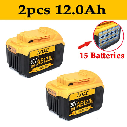 PC 100%newOriginal 20V18.0Ah  Dewalt Power Tool Battery DCB206 20V 18.0Ah Battery DCB206 20V Battery DCB205 DCB200 DCB204