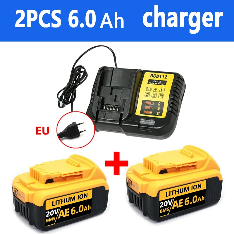 PC 100%newOriginal 20V18.0Ah  Dewalt Power Tool Battery DCB206 20V 18.0Ah Battery DCB206 20V Battery DCB205 DCB200 DCB204