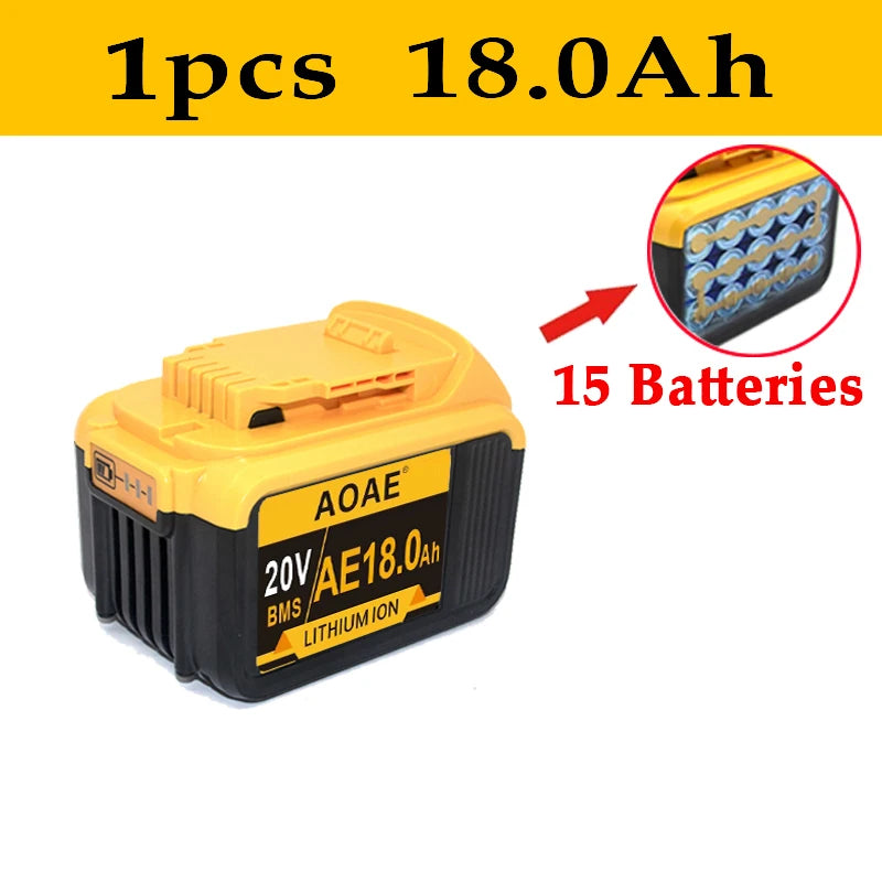 PC 100%newOriginal 20V18.0Ah  Dewalt Power Tool Battery DCB206 20V 18.0Ah Battery DCB206 20V Battery DCB205 DCB200 DCB204