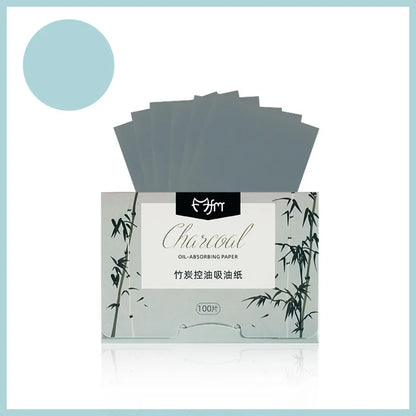 100Pcs Face Oil Blotting Paper Protable Face Wipes Facial Cleanser Oil Control Oil-absorbing Sheets Blotting Tissue Makeup Tool