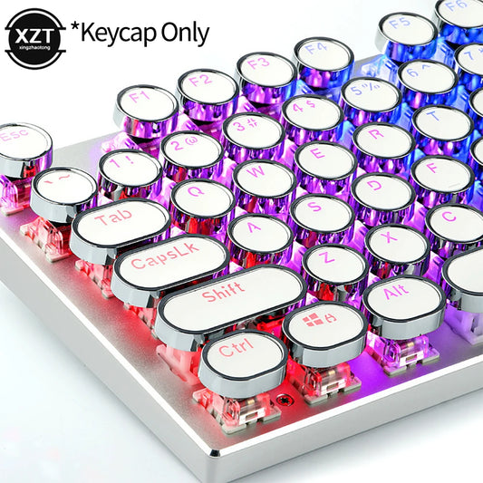 PC104Pcs/Set PBT Universal Round Key Cap Keycaps  Cherry MX Mechanical Keyb