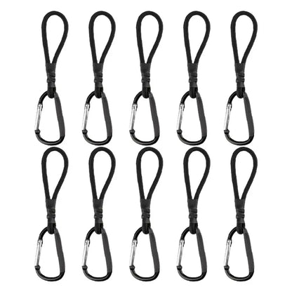 PC 10PCS Heavy Duty Bungee Cord Elastic Tie Strap String Carabiner Hooks Ka