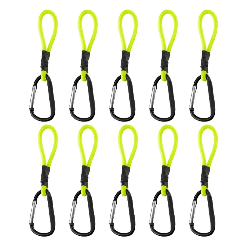 PC 10PCS Heavy Duty Bungee Cord Elastic Tie Strap String Carabiner Hooks Ka