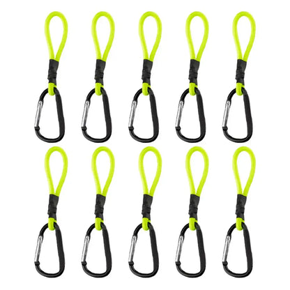 PC 10PCS Heavy Duty Bungee Cord Elastic Tie Strap String Carabiner Hooks Ka