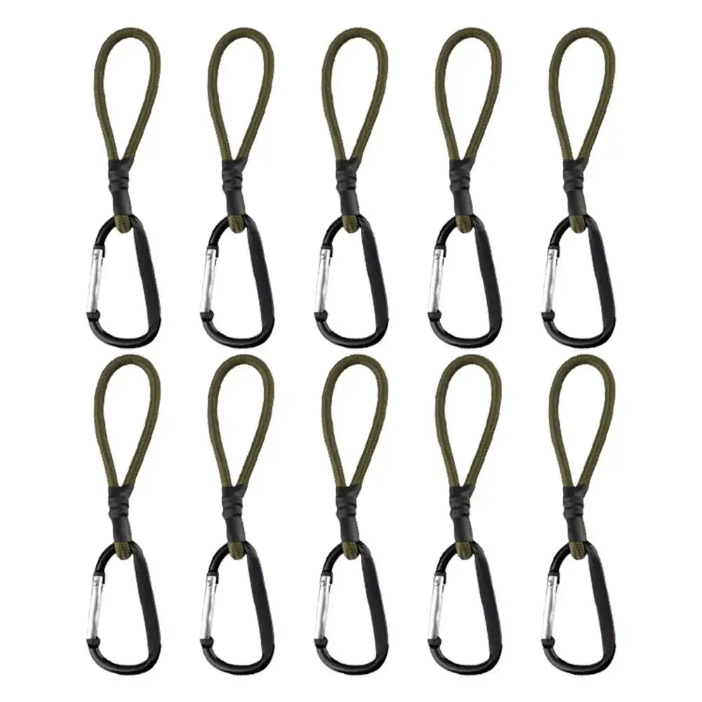 PC 10PCS Heavy Duty Bungee Cord Elastic Tie Strap String Carabiner Hooks Ka