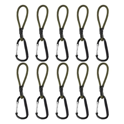 PC 10PCS Heavy Duty Bungee Cord Elastic Tie Strap String Carabiner Hooks Ka