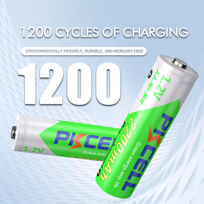 PC 10PCS PKCELL AA 2200MAH battery 1.2V NIMH aa Rechargeable Batteries 2A precharge LSD Batteries Ni-MH  Camera toys