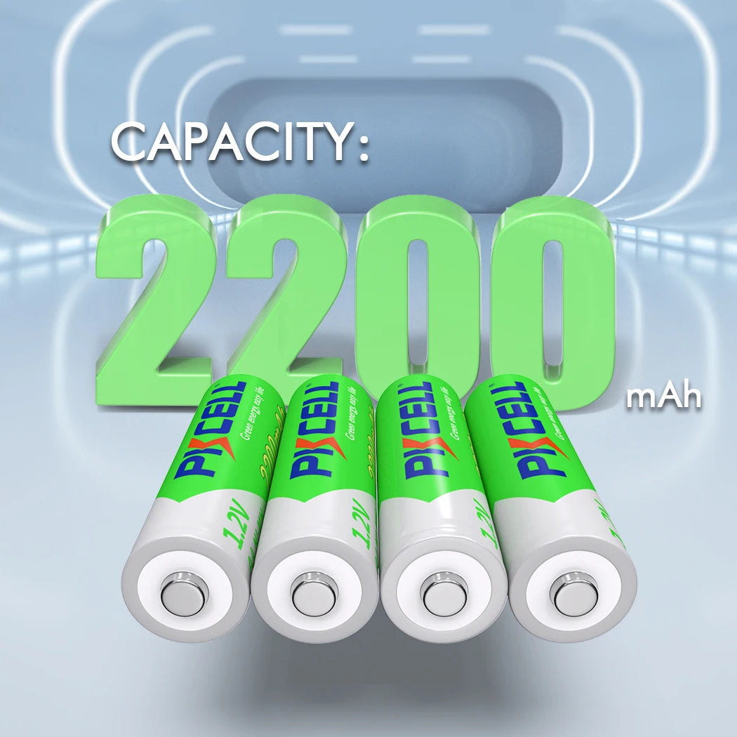 PC 10PCS PKCELL AA 2200MAH battery 1.2V NIMH aa Rechargeable Batteries 2A precharge LSD Batteries Ni-MH  Camera toys