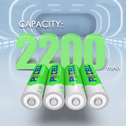 PC 10PCS PKCELL AA 2200MAH battery 1.2V NIMH aa Rechargeable Batteries 2A precharge LSD Batteries Ni-MH  Camera toys