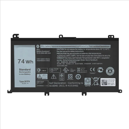 PC 11.4V 74Wh 357F9 Laptop Battery For DELL Inspiron 15 Gaming 5576 5577 7566 7567 7000 7557 7559 P65F P57F P65F001 P57F001