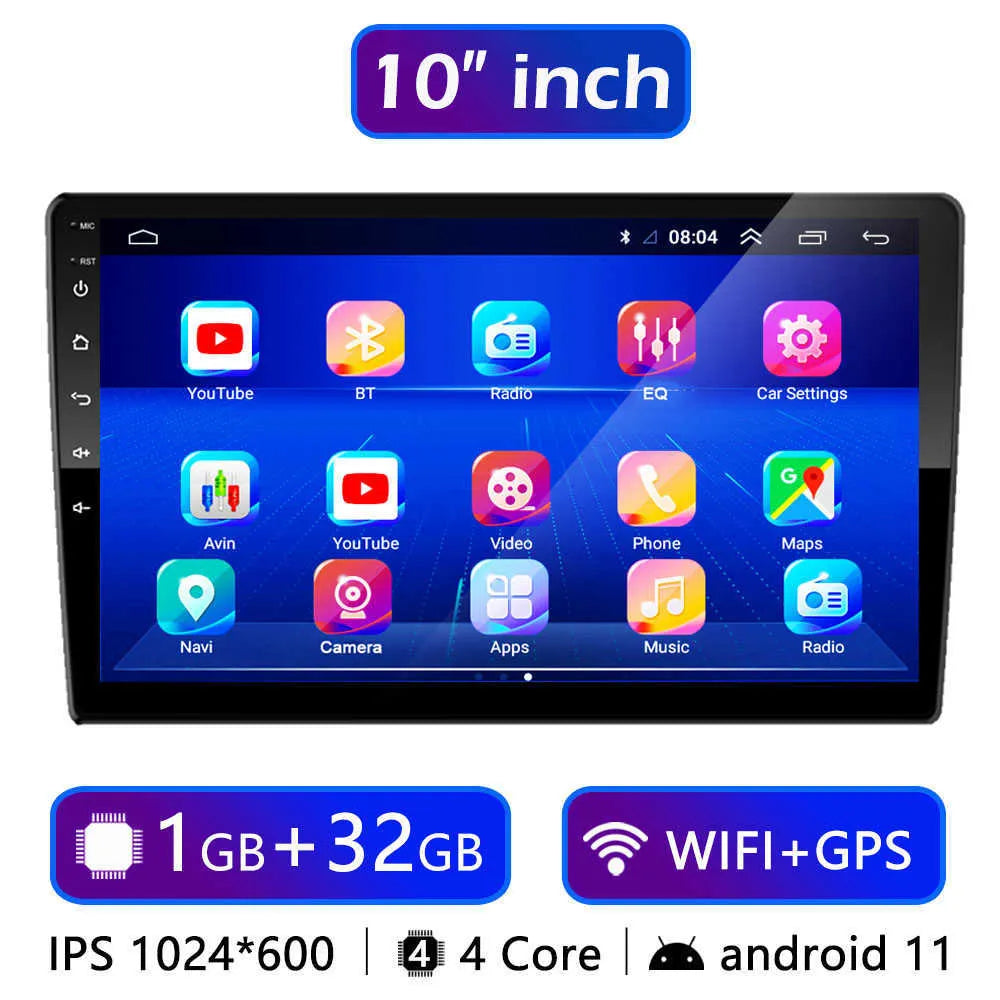 New New 2 Din Android 7 9 10 13 Inch Car Multimedia Video Player 2DIN Stere