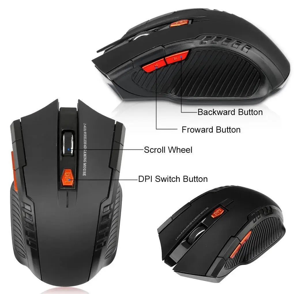 PC 113 Battery Version Mini2.4 GHz Wireless Optical Mouse Portable Mouse Wireless USB Mouse Notebook Computer