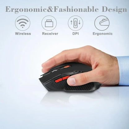 PC 113 Battery Version Mini2.4 GHz Wireless Optical Mouse Portable Mouse Wireless USB Mouse Notebook Computer