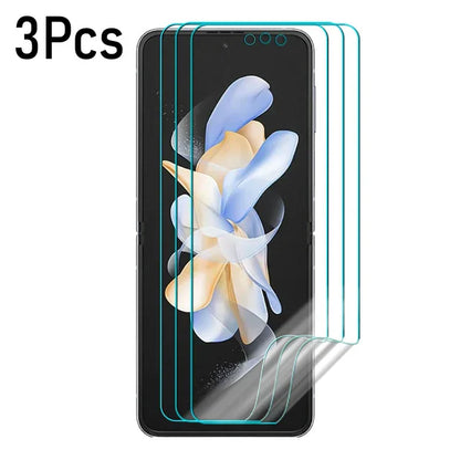 12 IN 1 Full Coverage Soft Hydrogel Film For Samsung Galaxy Z Flip 5 5G Screen Protector Flexible Inner Outer Hinge Back Films