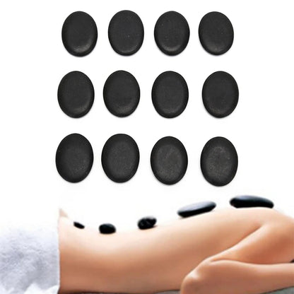 PC 12 Pcs /lot Hot Spa Rock Basalt Body Beauty Health Care Stone 3*4cm Mass