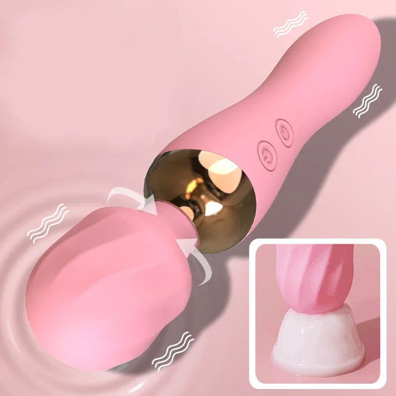 12 Speed Double-ended Vibrator G Spot Warming  Women Dildo AV Stick Vagina Clitoral Massager Masturbator Adult Sex Toys