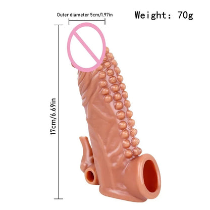 Gtooza_12 Style soft Condoms Realistic Penis Sleeve Extender Cock ring  Enlargement Delay Ejaculation Reusable Condom Men Sex Toys gtooza.com