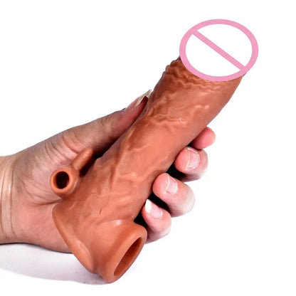 Gtooza_12 Style soft Condoms Realistic Penis Sleeve Extender Cock ring  Enlargement Delay Ejaculation Reusable Condom Men Sex Toys gtooza.com