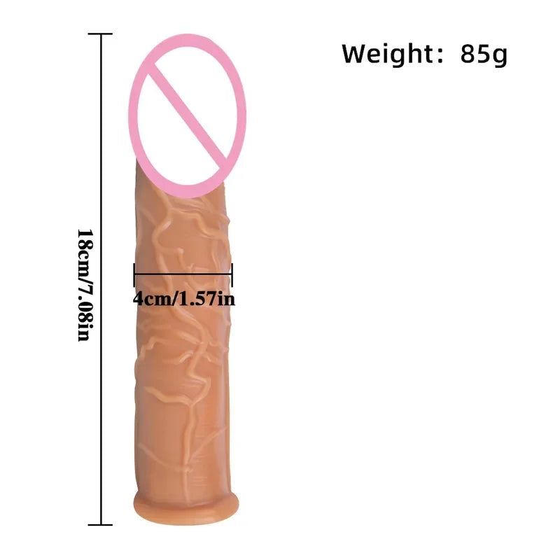 Gtooza_12 Style soft Condoms Realistic Penis Sleeve Extender Cock ring  Enlargement Delay Ejaculation Reusable Condom Men Sex Toys gtooza.com