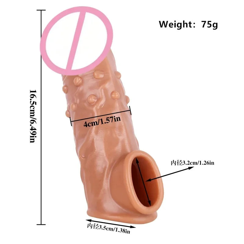 Gtooza_12 Style soft Condoms Realistic Penis Sleeve Extender Cock ring  Enlargement Delay Ejaculation Reusable Condom Men Sex Toys gtooza.com