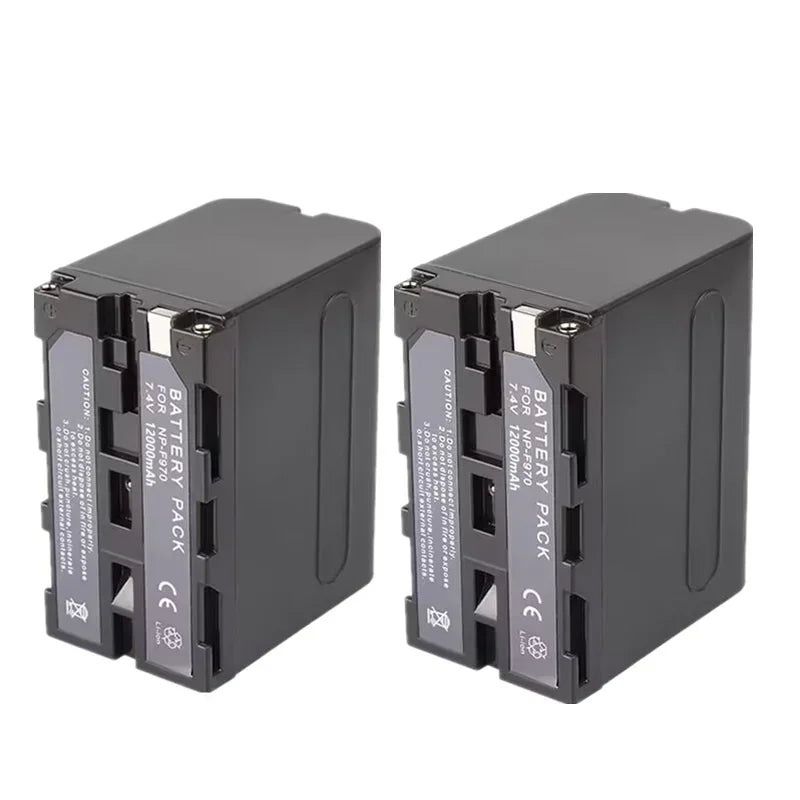 PC 12000mAh NP-F970 NPF-960 is suitable  replacing Sony LED video monitor photography light rechargeable battery